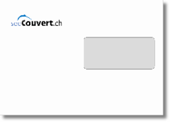 Couvert C5 mit Fenster links